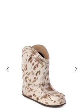 Jeddito Pony Hair Slouch Cowboy Boot